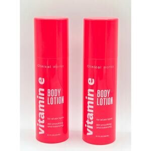 Clinical Works Vitamin E Infused Brightening Body Cream 8.1 Oz NEW 2 Pack